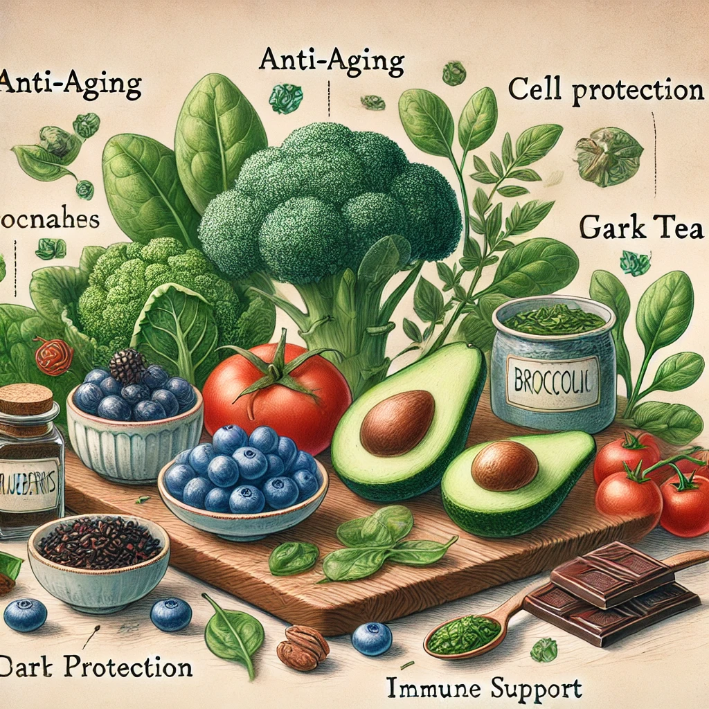 항산화 건강 효능 식품 추천: 노화를 늦추고 활력을 높이는 자연의 선물